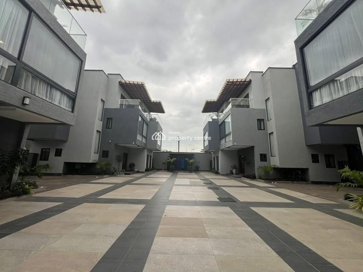 Furnished 4 Bedroom Townhouse in a Gated Community, Airport Residential Area, Accra, Townhouse for Rent