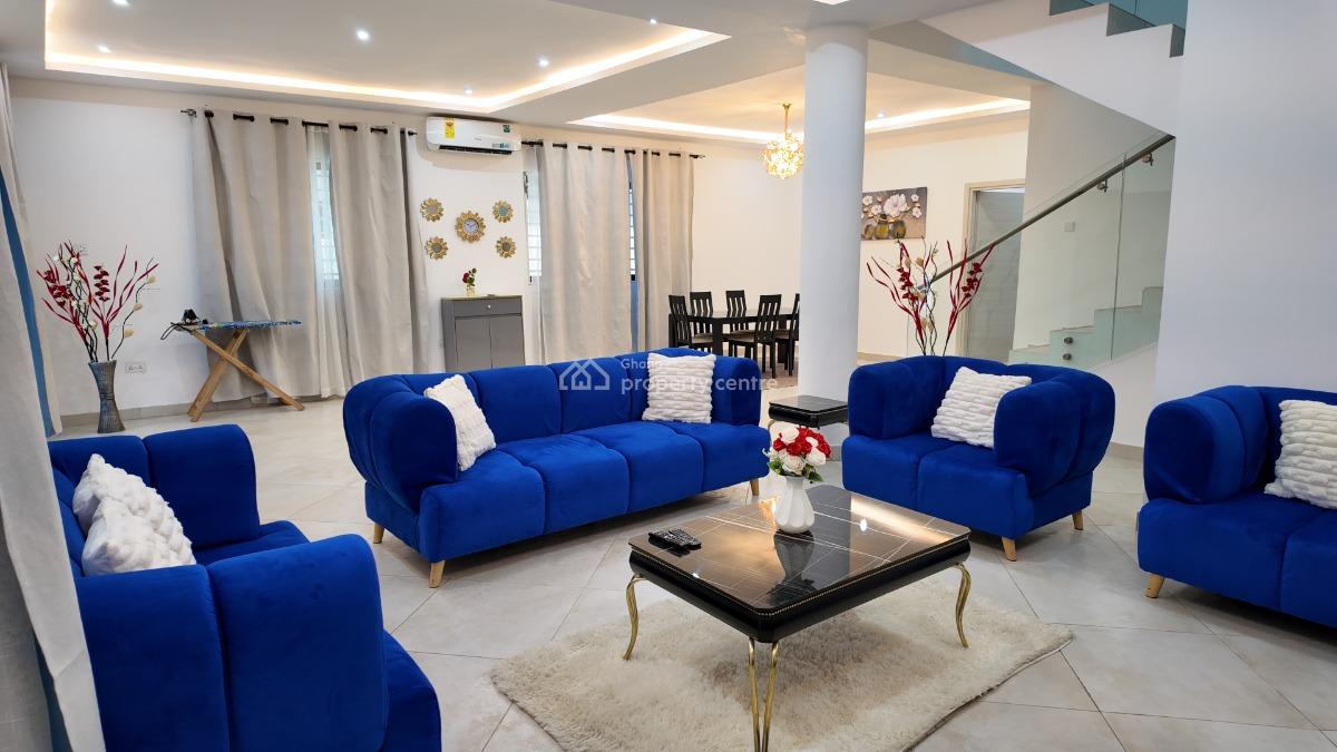 East Legon 4 Bed Gated Community Townhouse- (furnished), Near a & C Mall, East Legon, Accra, Townhouse for Rent
