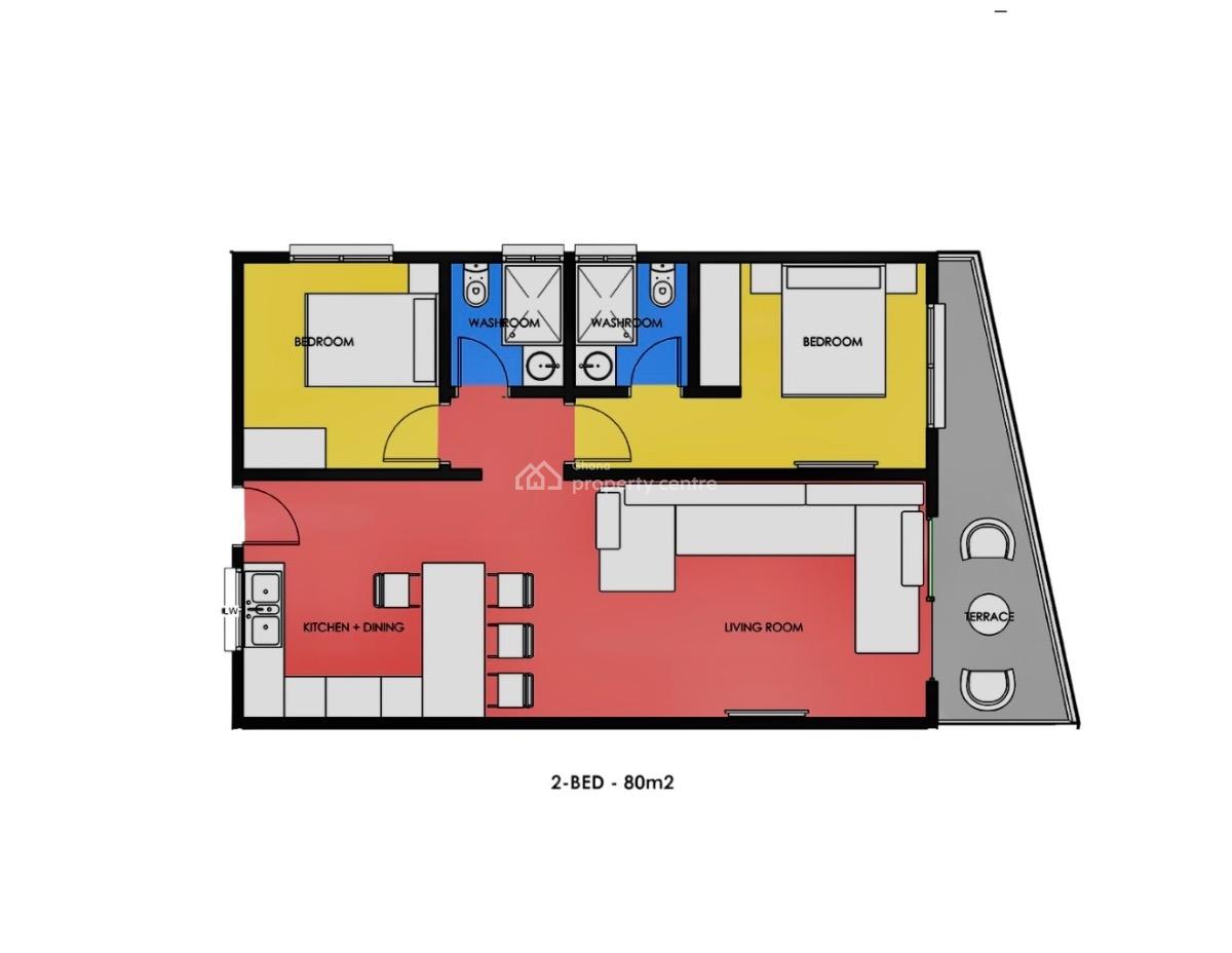 2 Bedroom Apartment with Gym, Tse Addo, Accra, Apartment for Sale