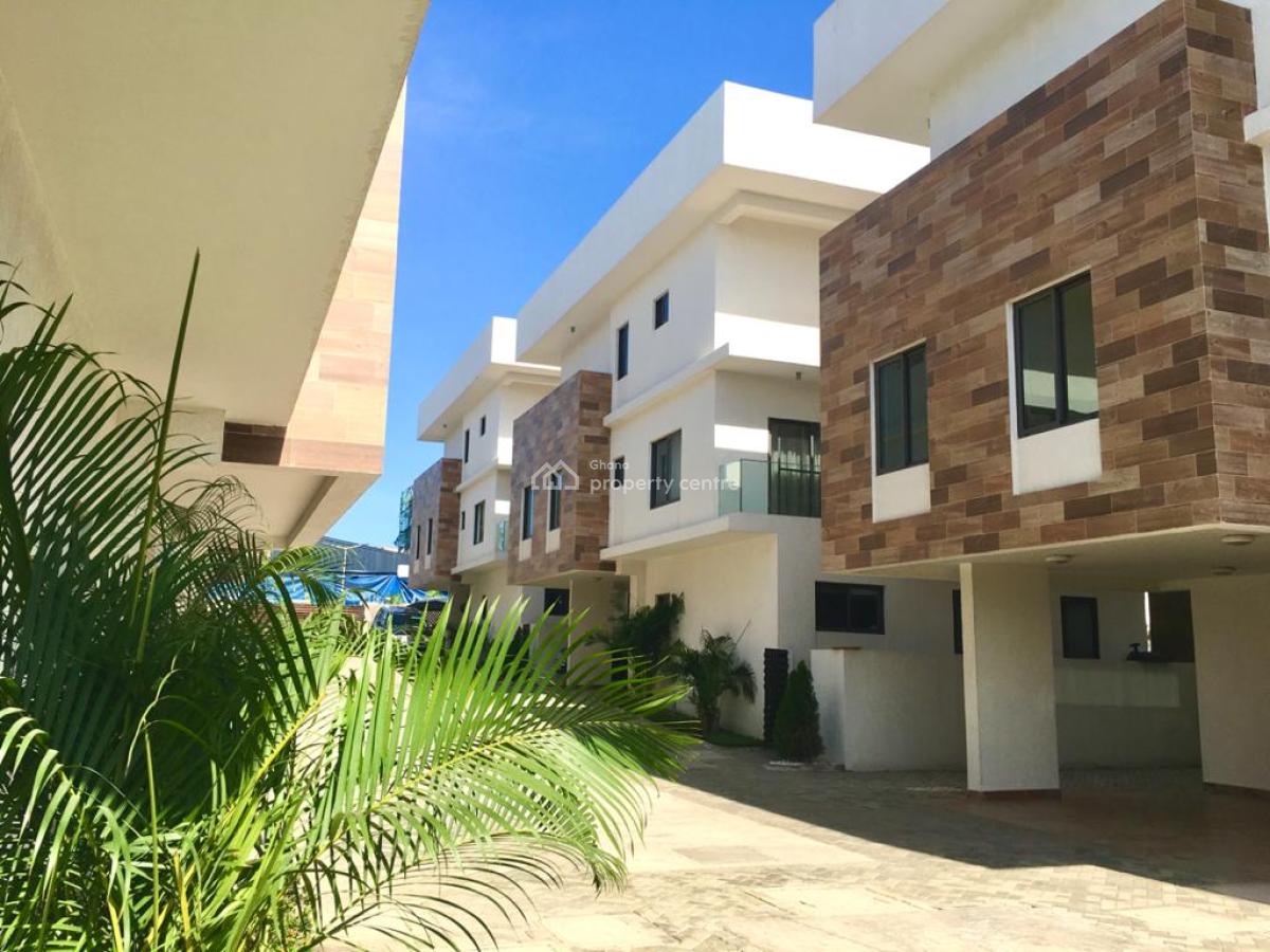 4 Bedroom Townhouse with Staff Quarters in a Gated Community with Pool, Airport Residential Area, Accra, Townhouse for Rent