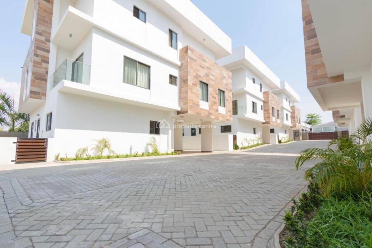 4 Bedroom Townhouse with Staff Quarters in a Gated Community with Pool, Airport Residential Area, Accra, Townhouse for Rent