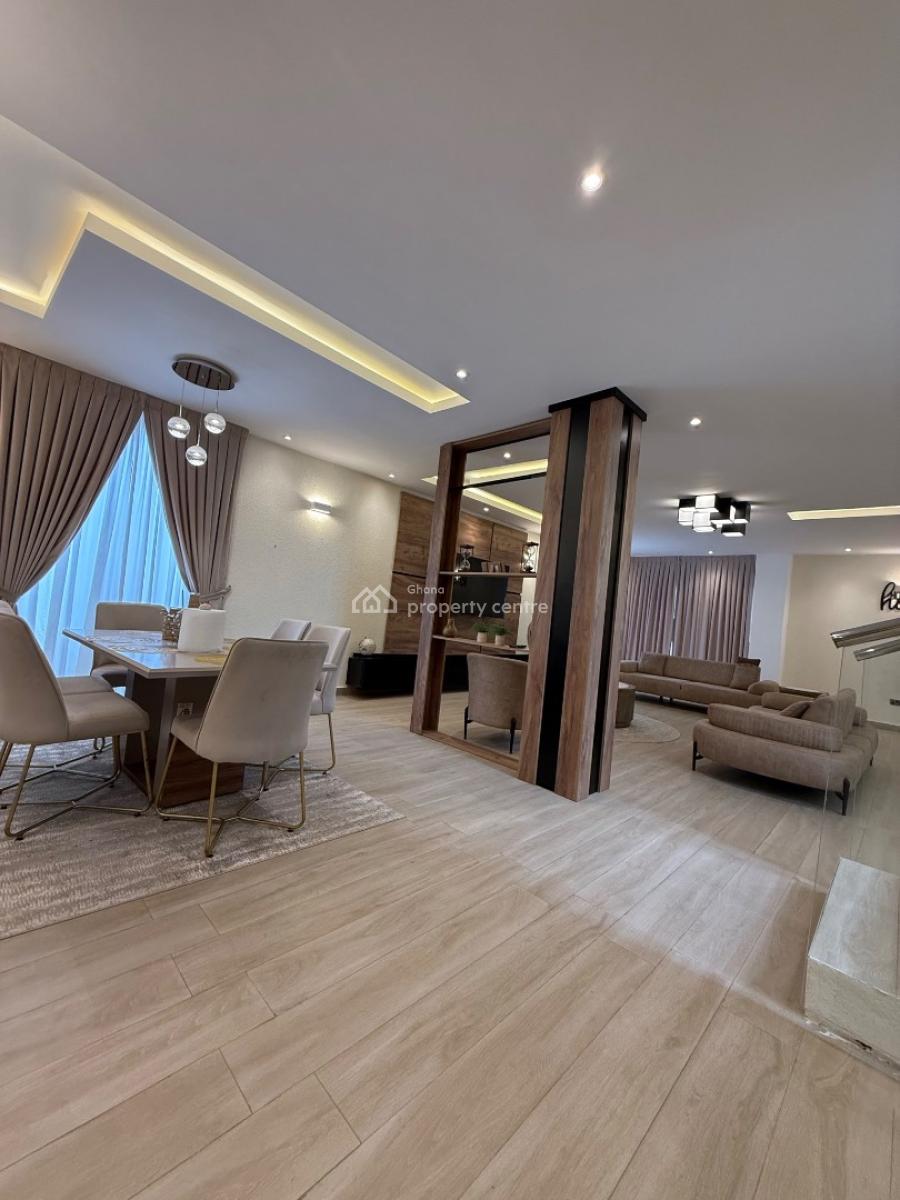 Furnished 4 Bedroom Duplex with Swimming Pool, School Junction, Adjiringanor, East Legon, Accra, Detached Duplex for Sale