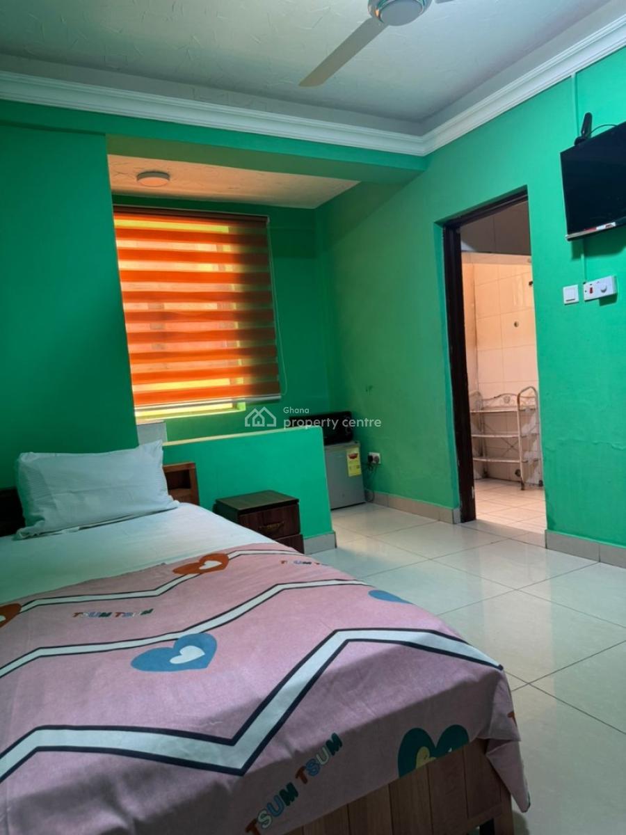 Luxurious Student 1 in a Room Hostel, Owoo Plastic Street, Achimota, Accra, Single Room Self Contained for Rent