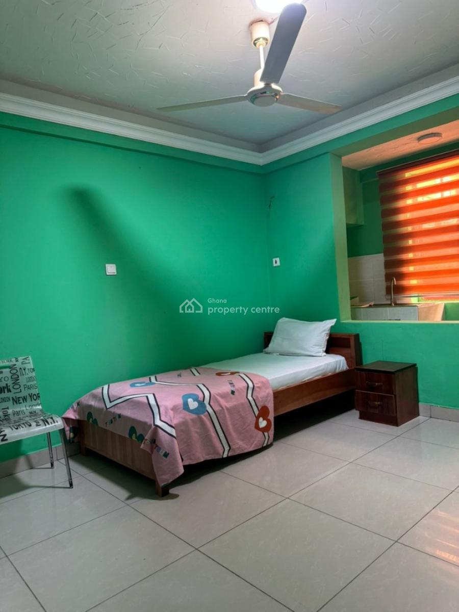 Luxurious Student 1 in a Room Hostel, Owoo Plastic Street, Achimota, Accra, Single Room Self Contained for Rent