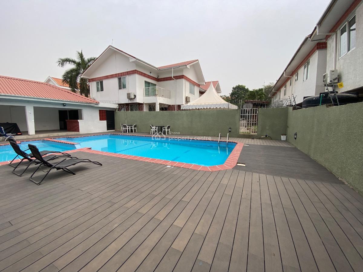 Furnished 3 Bedroom House with Boys Quarter in a Gated Community with Pool, Cantonments, Accra, Townhouse for Rent