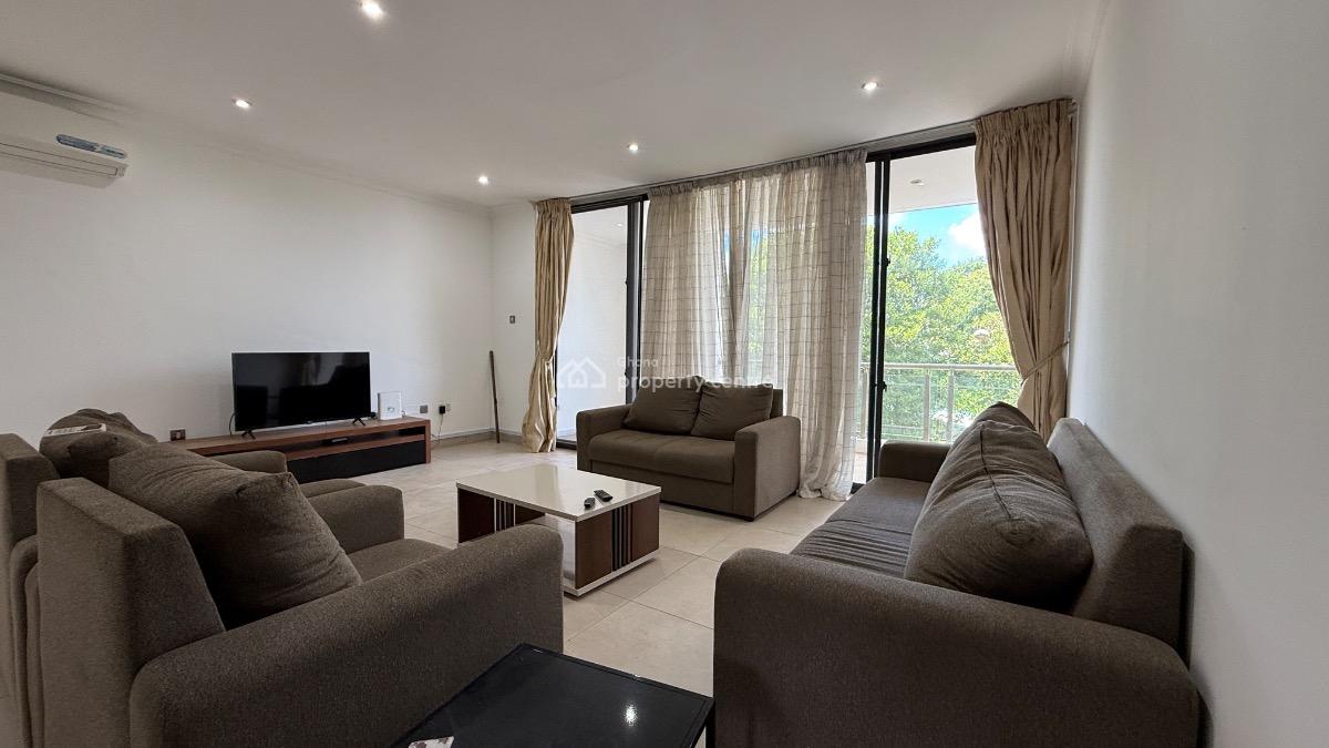 Furnished 3 Bed with Boys Quarter in a Gated Community with Pool & Gym, Cantonments, Accra, Apartment for Rent