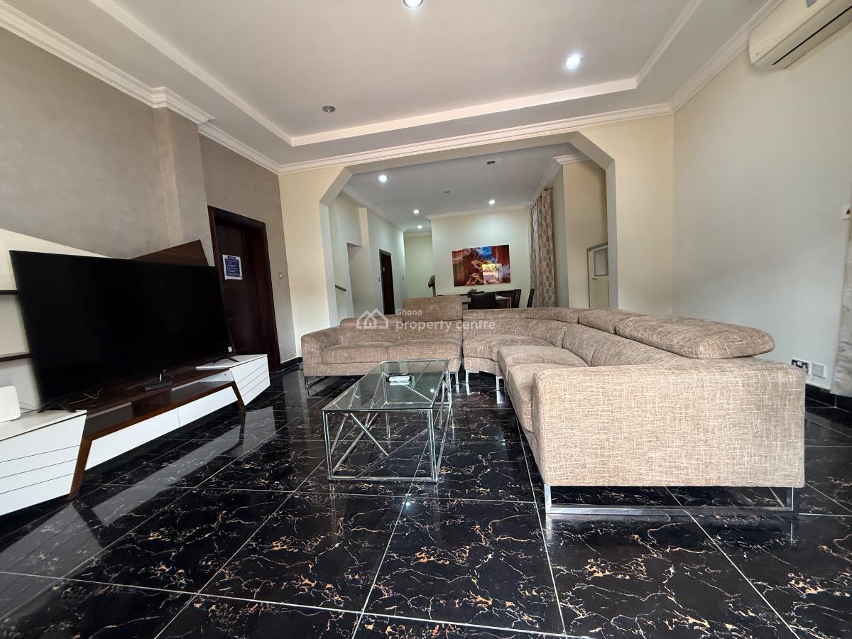 Furnished 4 Bed Duplex with Study in a Gated Community with Pool, North Ridge, Accra, Detached Duplex for Rent