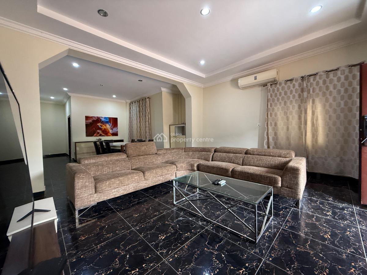 Furnished 4 Bed Duplex with Study in a Gated Community with Pool, North Ridge, Accra, Detached Duplex for Rent