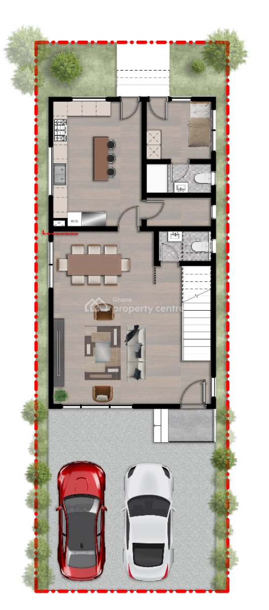 4 Bedroom Townhouse with Staff Quarters in a Gated Community, Tesano, Accra, Townhouse for Sale