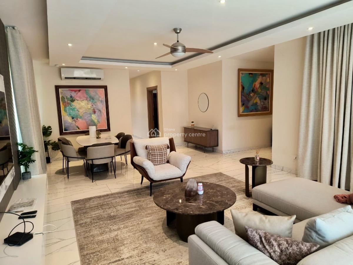 Furnished 4 Bedroom Duplex with Study and Staff Quarters, Adjiringanor, East Legon, Accra, Detached Duplex for Sale