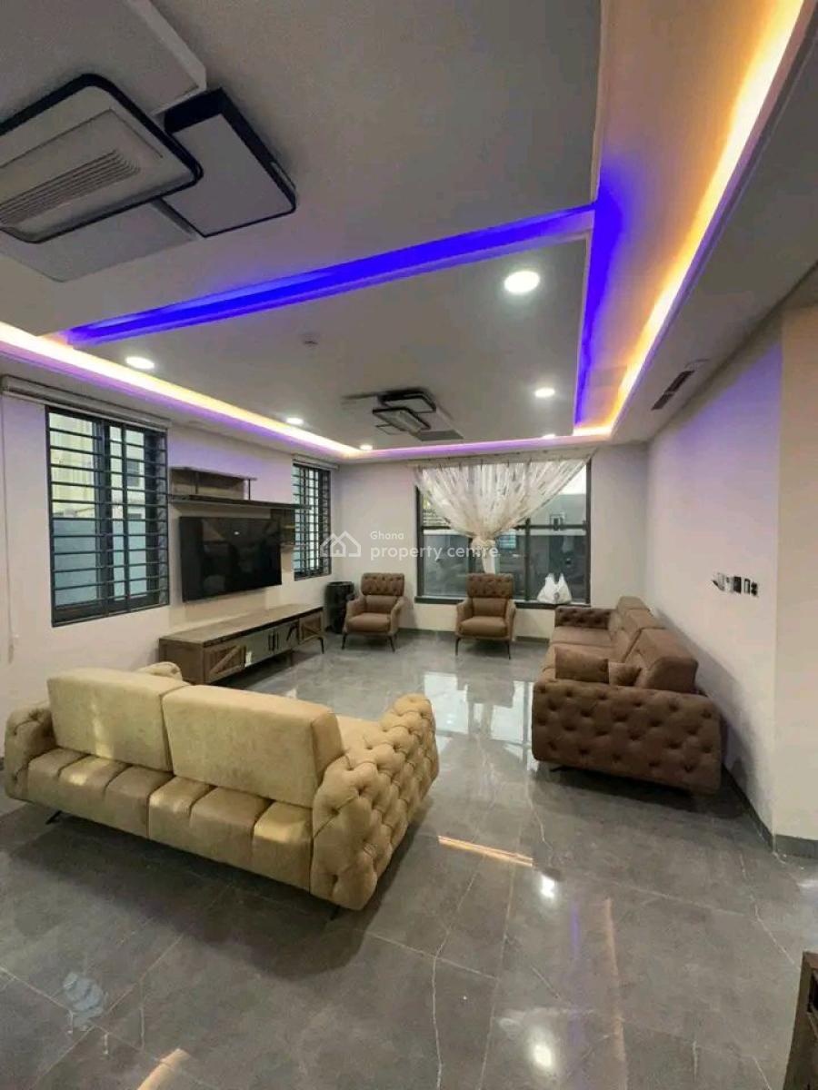 Luxury 4-bedroom Furnished Townhome @ East Airport, East Airport, Airport Residential Area, Accra, Townhouse for Rent