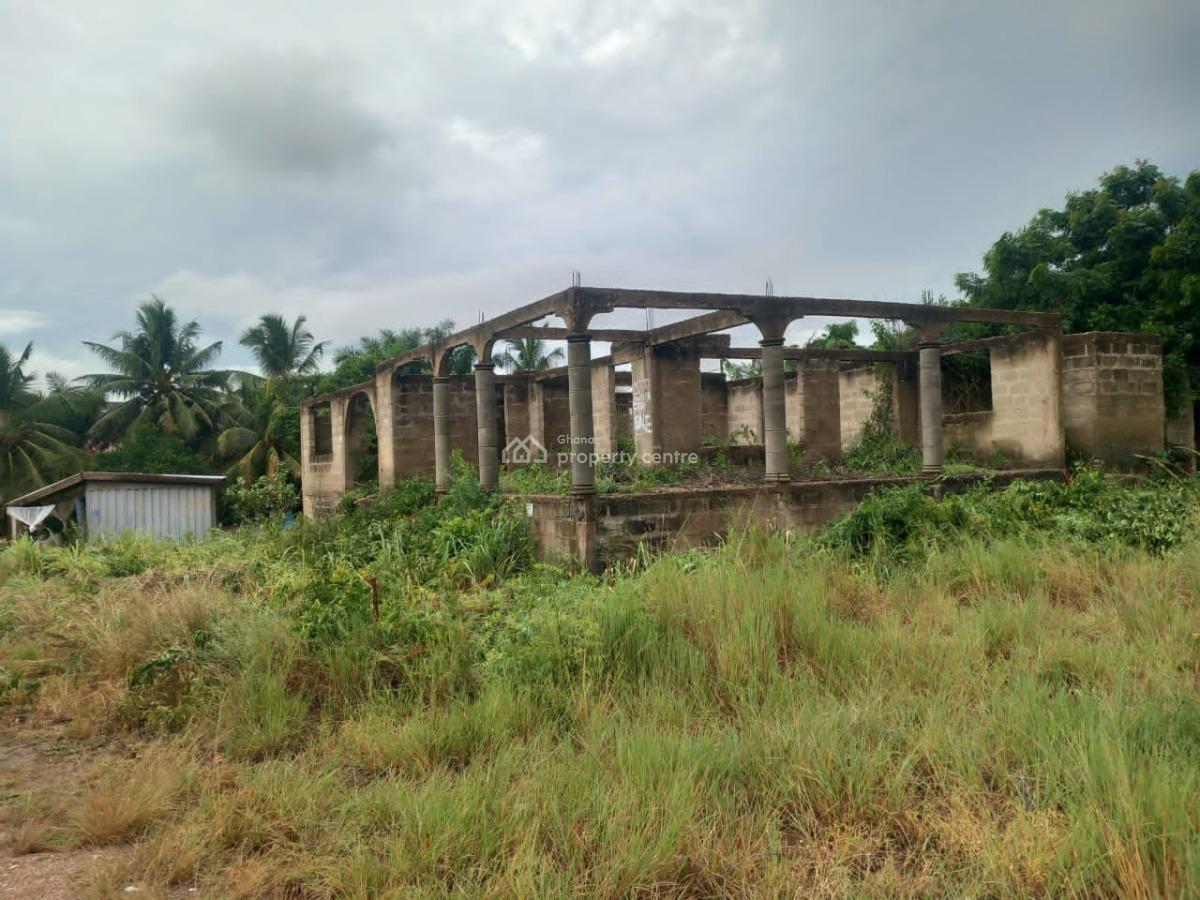 Unroofed 5brm with Storey Foundation at Kokrobite Accra, Kokrobite, Ga South Municipal, Accra, Detached Bungalow for Sale