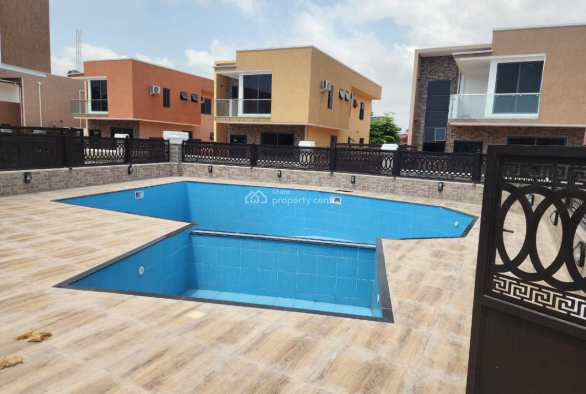 Detached 4 Bedroom Duplex in a Gated Community with Swimming Pool, East Legon, Accra, Detached Duplex for Rent