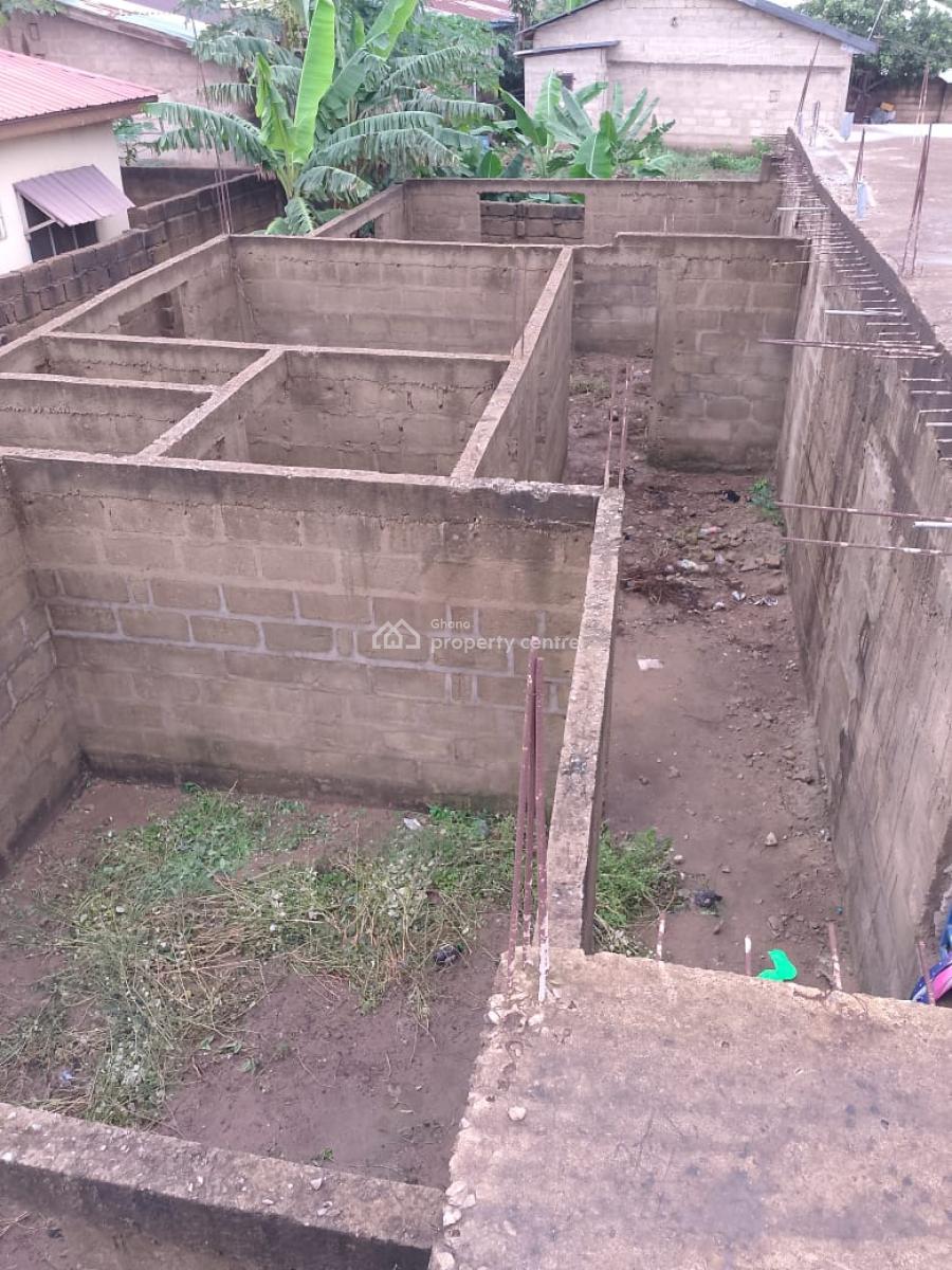 Foundation for 2master Brm at Buduburam Apra Road, Buduburam Apra Road, Kasoa, Awutu-senya East, Central Region, Semi-detached Bungalow for Sale