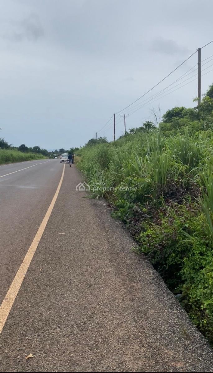 Registered 2 Acres(8 Plots) By Main Road, Safari Valley Junction ,asenema Water Falls Junction, Akuapim North, Eastern Region, Commercial Land for Sale
