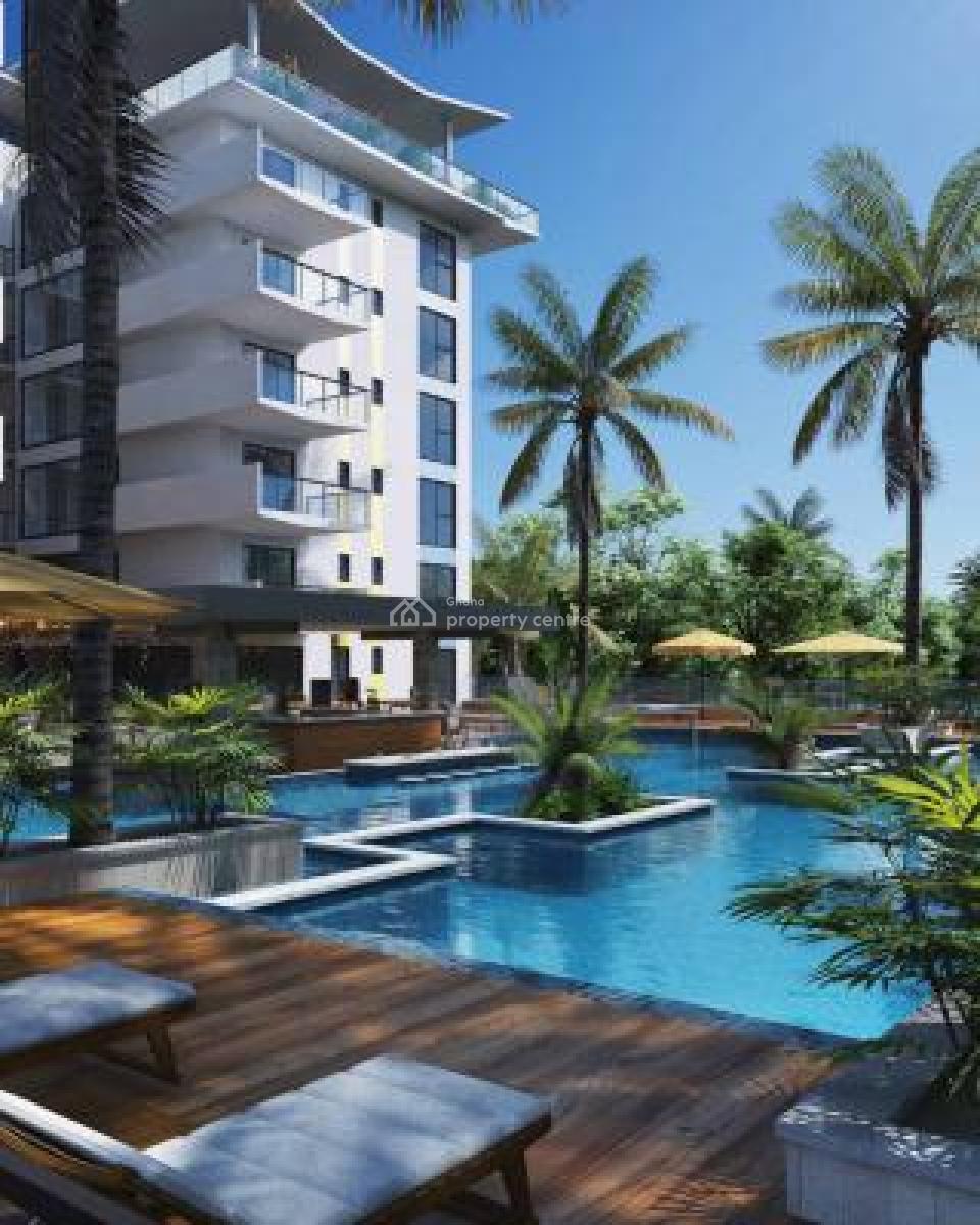New 1 Bedroom Apartment with Sep Bedroom - Pool, Gym, Wifi, Cantonments, Accra, Apartment for Rent