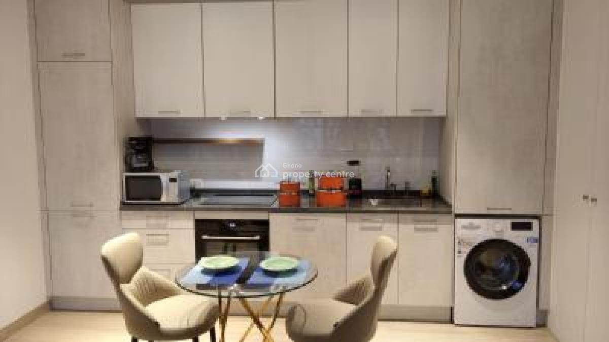New 1 Bedroom Apartment with Sep Bedroom - Pool, Gym, Wifi, Cantonments, Accra, Apartment for Rent