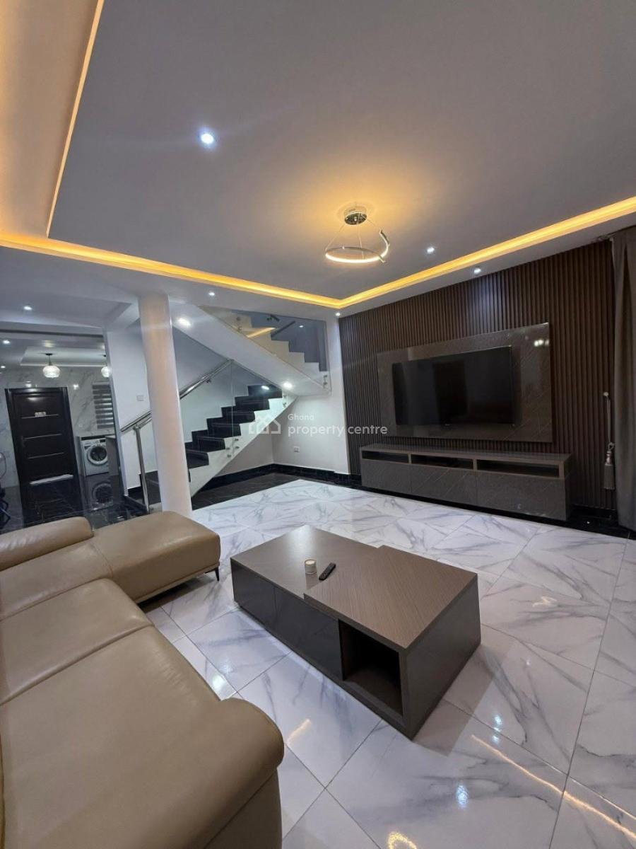 Luxurious 4-bedroom Furnished Smart Home @east Legon, American House, East Legon, Accra, Townhouse for Rent