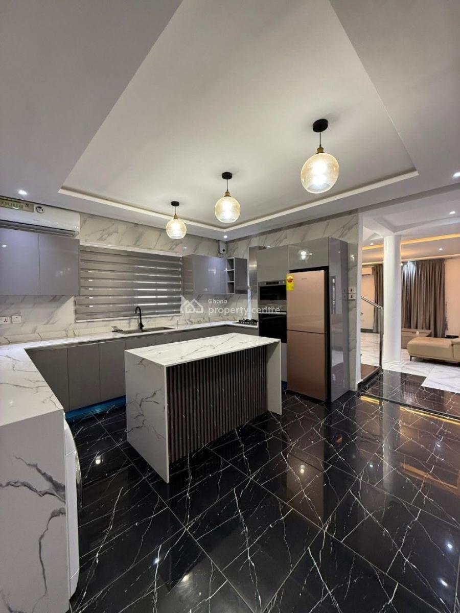Luxurious 4-bedroom Furnished Smart Home @east Legon, American House, East Legon, Accra, Townhouse for Rent