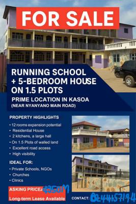 Basic School Up to Jhs 3+ 5bedroom, Kasoa, Off Nyanyano Road, Kasoa, Awutu-senya East, Central Region, School for Sale