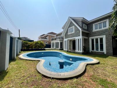 Detached 4 Bedroom Duplex with Swimming Pool and Staff Quarters, Mahama Road, East Airport, Airport Residential Area, Accra, Detached Duplex for Rent