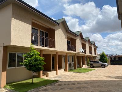 3 Bedroom Terraced Duplex in a Gated Community, Mahama Road, East Airport, Airport Residential Area, Accra, Terraced Duplex for Rent