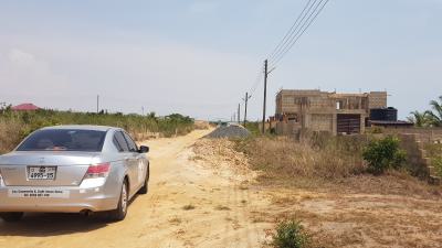 Certified Half Plot - New Ningo Prampram, Beach Road / New Ningo Police Station, Prampram, Ningo Prampram District, Accra, Residential Land for Sale