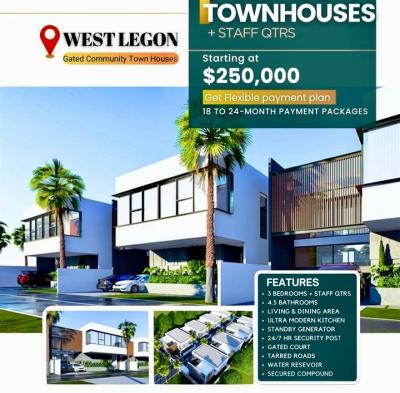 3 Bedroom Townhouse with Staff Quarters in a Gated Community