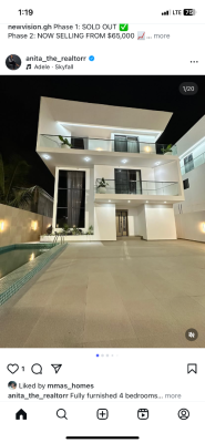 Luxury 5 Bedroom House with Pool, Eastlegon Hill, East Legon Hills, East Legon, Accra, Detached Duplex for Sale