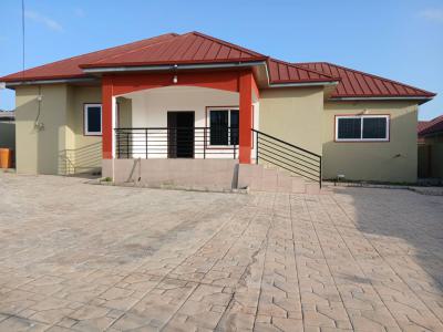 Registered Newly Built 3 Master Brm House Ok One Plot @ Kasoa, Kasoa Between Cp & Roman Winger, Awutu-senya East, Central Region, House for Sale
