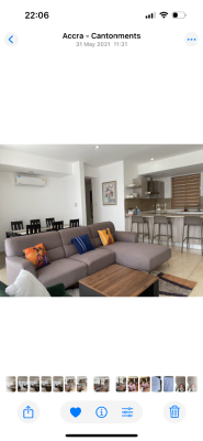 2 Bedroom Furnished Apartment, La Tebu Street, Cantonments, Accra, Apartment for Rent
