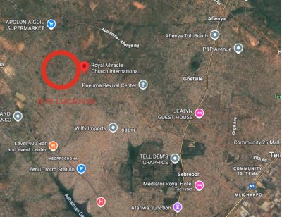 Up to Ten Plots  Commercial Land Available in Tema- Gbetsile, Afienya, Tema, Accra, Commercial Land for Rent