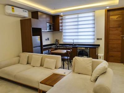 Furnished 1 Bedroom Apartment with Rooftop Terrace, Dzorwulu, West Airport, Airport Residential Area, Accra, Mini Flat for Rent