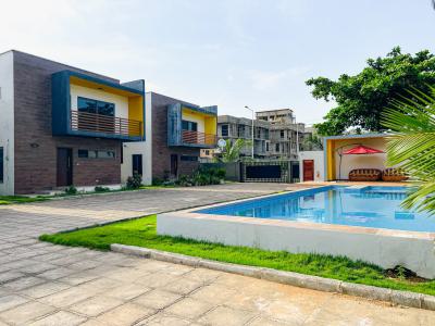 4 Bedroom Townhouse in a Gated Community with Swimming Pool, Abelemkpe, Accra, Townhouse for Rent