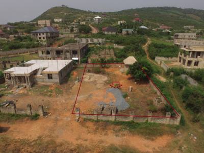 Plot of Land in a Good Location with High Elevation and Aerial View, Oyibi Light House Church Area, Oyibi, Accra, Residential Land for Sale