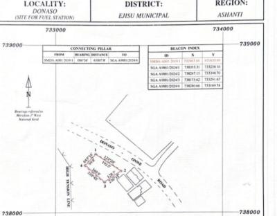 Filling Station Land ( 6 Plots ), Ejisu Donaso, Ejisu-juaben Municipal, Ashanti, Mixed-use Land for Sale