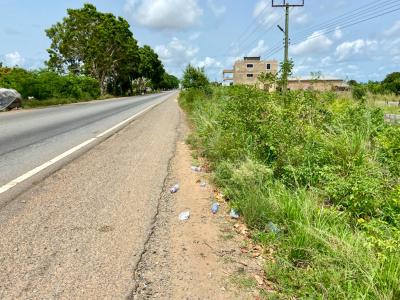 Roadside Land on Ada Kasseh Accra--aflao Highway Ghana  15 Walled Plot, Ada Kasseh, Ada Foah, Accra - Aflao Highway, Ada East, Accra, Commercial Land for Sale