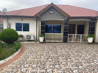 Titled 4 Master Bedroom House, Franco Estates Area, Pokuase (pokoasi), Ga West Municipal, Accra, Detached Bungalow for Sale