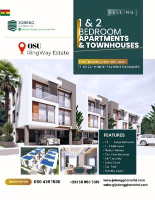 Luxury 1 and 2 Bedroom Apartments in Osu