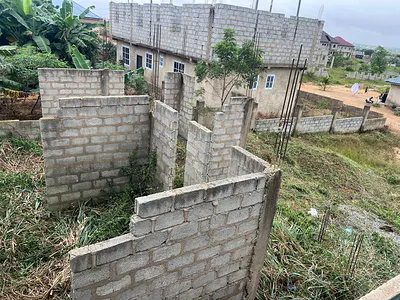 Unroofed 3 Master BRM House at Kasoa