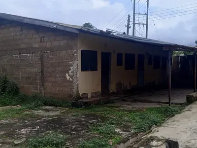 3 Units of Hall and Chamber on Full Plot Walled and Gated — Near Olympic Stadium, Amasaman, Ga West Municipal, Accra