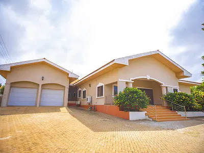 4 Bedroom Bungalow with Outhouse in a Gated Community with Pool — Airport Residential Area, Accra