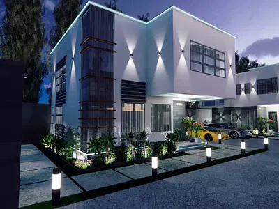 Fully Furnished Off Plan 3 Bedroom Townhouse — Roundabout Enclaves, Tse Addo, Accra