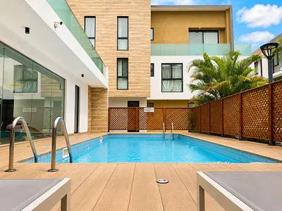 4 Bed Townhouse with Outhouse in a Gated Community with Pool and Gym — Cantonments, Accra