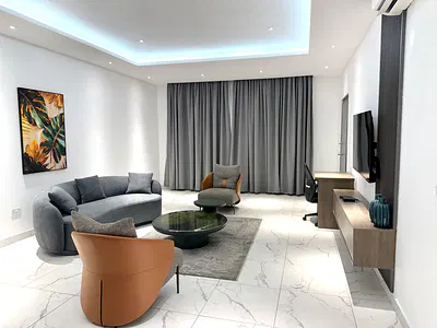 2 Bedroom Furnished Apartment — Boundary Road, East Legon, Accra