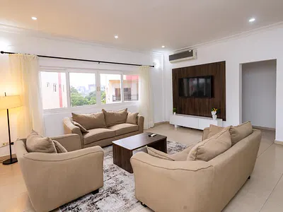 Furnished 3 Bedroom Apartment with Swimming Pool — Airport Residential Area, Accra