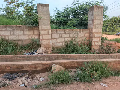 Plot of Land. (Main Road Side) Adesina — Antoa Adesina, Near Kenyasi Abrem., Kumasi Metropolitan, Ashanti