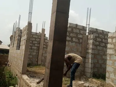 Chamber and Hall Self Contain with Storey Building Foundation — Nsakina Manhean Route, Ablekuma, Ga Central Municipal, Accra